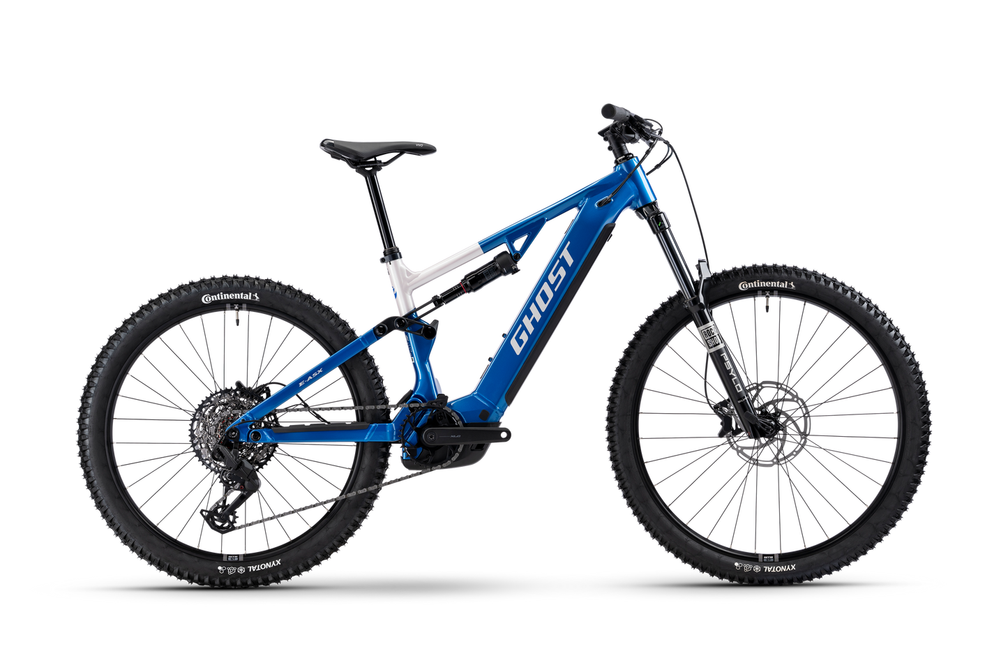 GHOST E-ASX UNIVERSAL HIGH- Blue/white E-MTB Full Suspension
