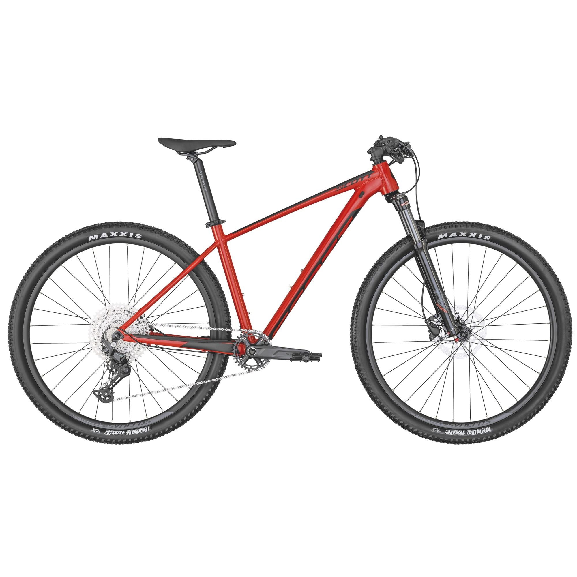 Red and black hot sale scott mountain bike